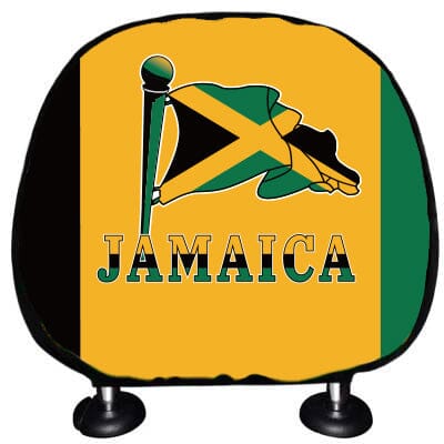 Jamaica Flag Headrest Cover Headrest Cover Jamaica One Size